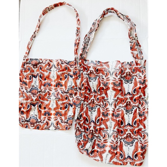 Free People Handbags - Free People Bundle Cotton Muslin Reusable tote bag large and medium